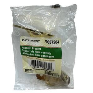 1.312-in x 3.03-in Polished Brass Finished Zinc alloy Interior Handrail bracket